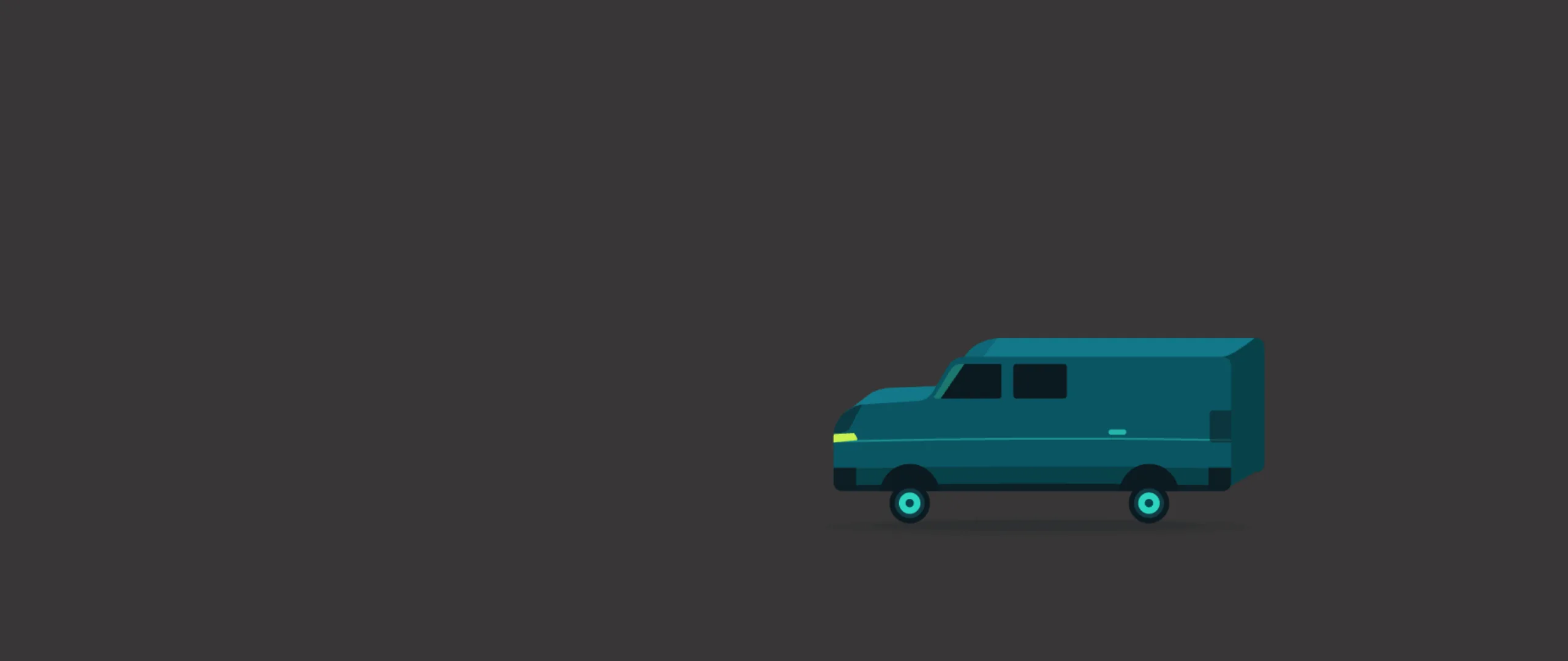 Illustration of a short-wheelbase panel van in side profile